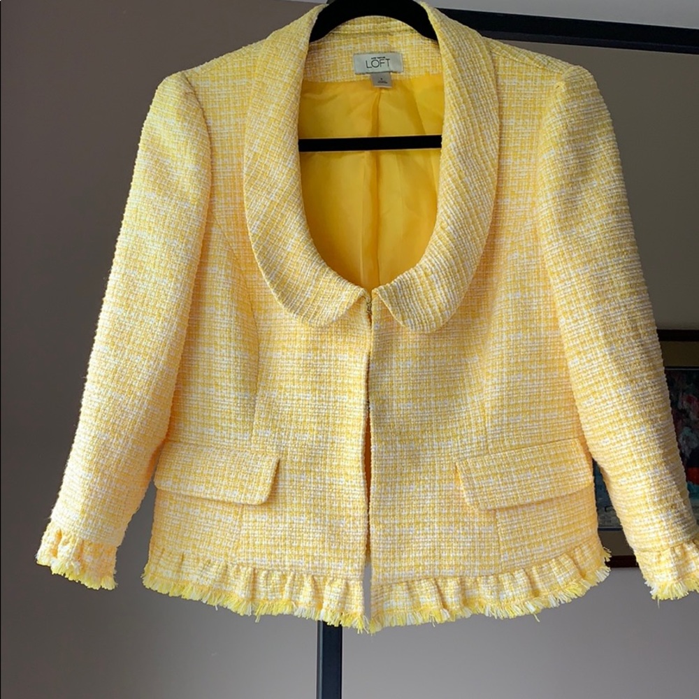 Ann Taylor Loft boucle Blazer